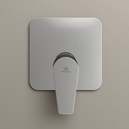 Immagine di Ideal Standard CERAFINE D miscelatore monocomando ad incasso per doccia, corpo incasso incluso, finitura cromo A7188AA