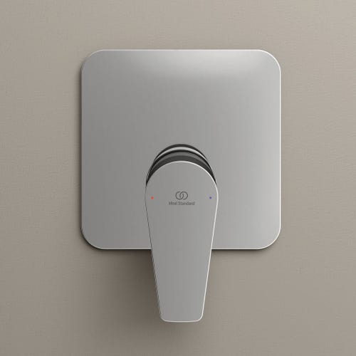 Immagine di Ideal Standard CERAFINE D miscelatore monocomando ad incasso per doccia, senza corpo incasso, finitura cromo A7190AA