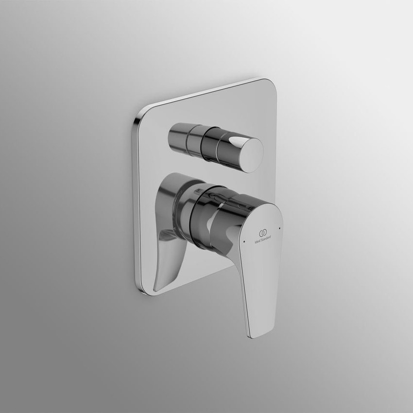Immagine di Ideal Standard CERAFINE D miscelatore monocomando ad incasso per vasca/doccia, senza corpo incasso, finitura cromo A7191AA