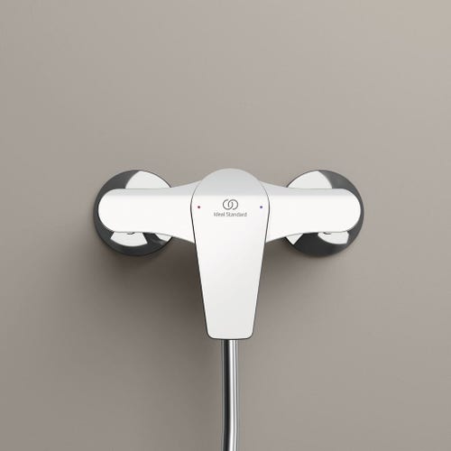 Immagine di Ideal Standard CERAFINE D miscelatore monocomando esterno per doccia, senza accessori doccia, finitura cromo BC493AA