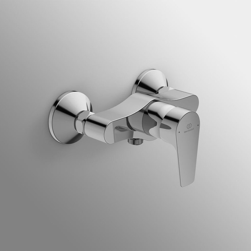 Immagine di Ideal Standard CERAFINE D miscelatore monocomando esterno per doccia, senza accessori doccia, finitura cromo BC493AA