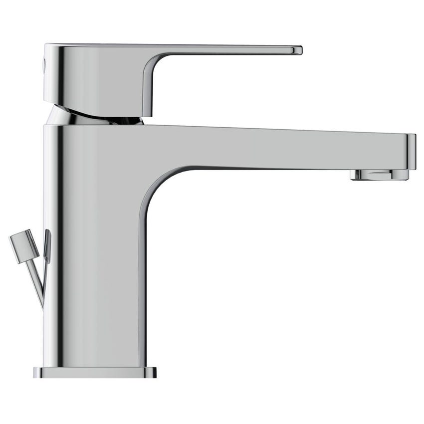 Immagine di Ideal Standard CERAFINE D miscelatore monocomando per lavabo H.14 cm, con asta di comando e scarico piletta da 1-1/4", finitura cromo BC685AA