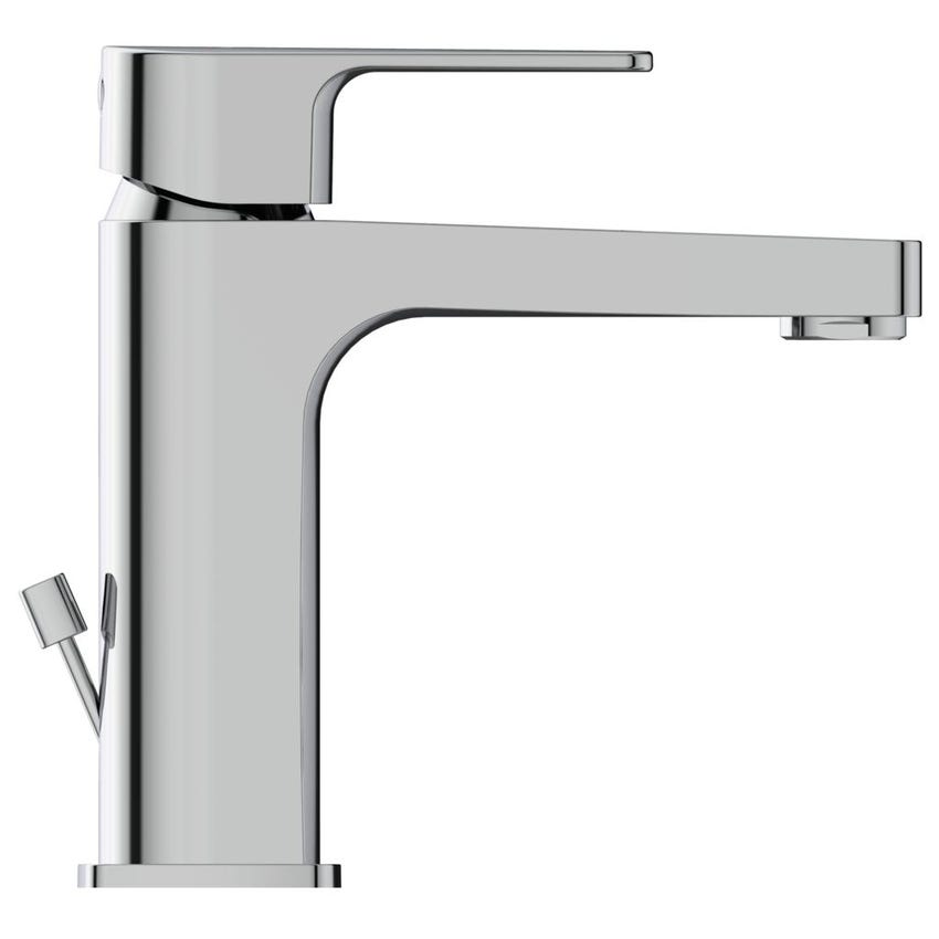 Immagine di Ideal Standard CERAFINE D miscelatore monocomando per lavabo H.16 cm, con asta di comando e scarico piletta da 1-1/4", finitura cromo BC686AA