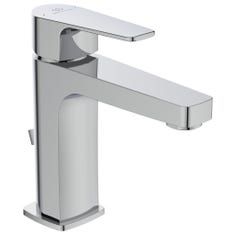 Immagine di Ideal Standard CERAFINE D miscelatore monocomando per lavabo H.16 cm, con scarico, finitura cromo BC686AA