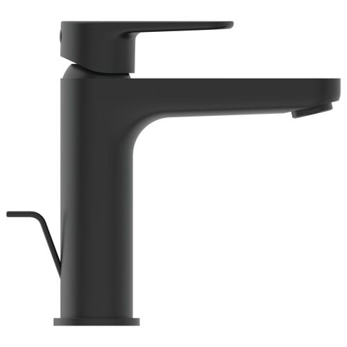 Immagine di Ideal Standard CERAFINE O miscelatore monocomando per lavabo H.18 cm, con asta di comando e scarico piletta da 1-1/4", colore nero finitura opaco BC699XG