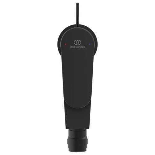 Immagine di Ideal Standard CERAFINE O miscelatore monocomando P.18 cm per bidet, con asta di comando e scarico piletta da 1-1/4", colore nero finitura opaco BC705XG