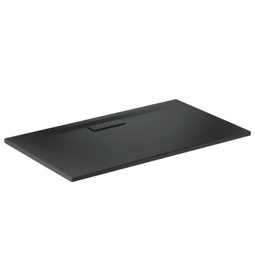 Immagine di Ideal Standard ULTRAFLAT NEW piatto doccia rettangolare L.120 P.70 cm, in acrilico, colore nero finitura opaco T4476V3