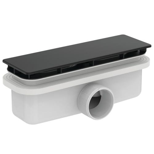 Immagine di Ideal Standard soluzione bagno completo, sanitari sospesi, lavabo con mobile 60 cm, doccia rettangolare 100x70, colore nero finitura opaco, rubinetteria colore nero finitura opaco SING8