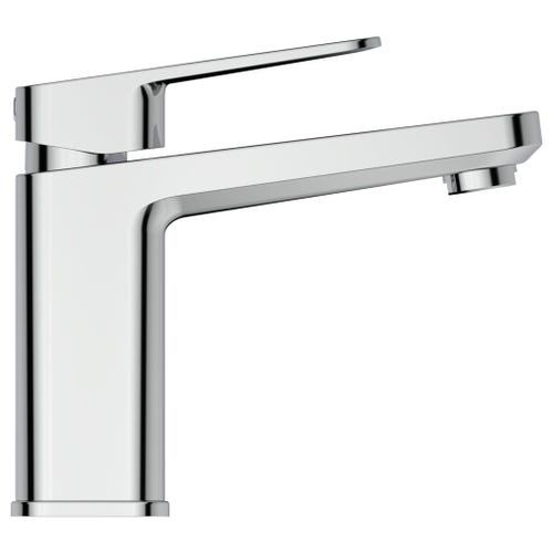 Immagine di Ideal Standard TONIC II miscelatore monocomando H.15 cm per lavabo, senza asta di comando scarico e piletta, bocca di erogazione fissa, finitura cromo A6327AA