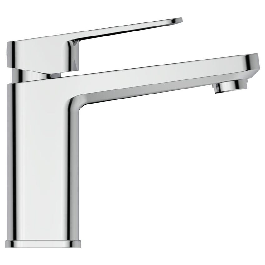 Immagine di Ideal Standard TONIC II miscelatore monocomando H.15 cm per lavabo, senza asta di comando scarico e piletta, bocca di erogazione fissa, finitura cromo A6327AA