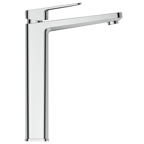 Immagine di Ideal Standard  TONIC II miscelatore monocomando da appoggio su piano, senza asta di scarico e piletta, con bocca di erogazione fissa, finitura cromo A6329AA