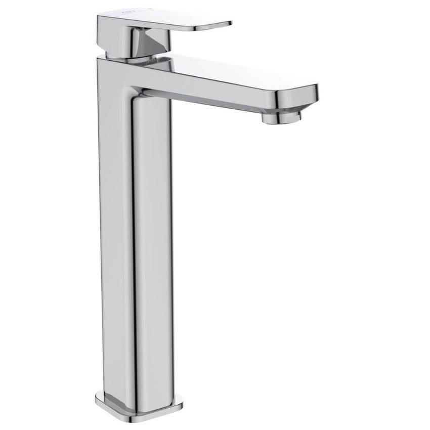 Immagine di Ideal Standard  TONIC II miscelatore monocomando da appoggio su piano, senza asta di scarico e piletta, con bocca di erogazione fissa, finitura cromo A6329AA