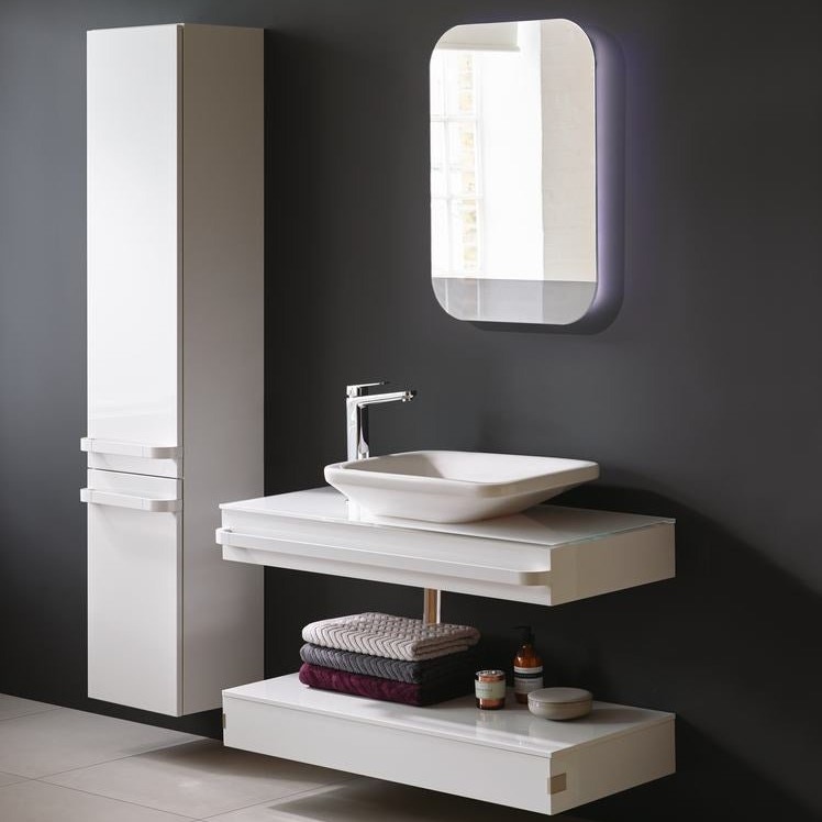 Immagine di Ideal Standard  TONIC II miscelatore monocomando da appoggio su piano, senza asta di scarico e piletta, con bocca di erogazione fissa, finitura cromo A6329AA