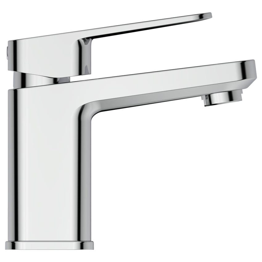 Immagine di Ideal Standard TONIC II miscelatore monocomando H.14 cm per lavabo, senza asta di comando scarico e piletta, con bocca di erogazione fissa, finitura cromo A6331AA
