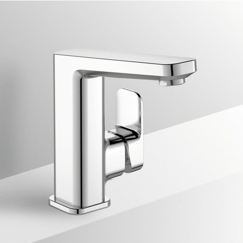 Immagine di Ideal Standard TONIC II miscelatore monocomando lavabo, con asta di comando scarico e piletta, con bocca di erogazione alta e fissa, finitura cromo A6332AA