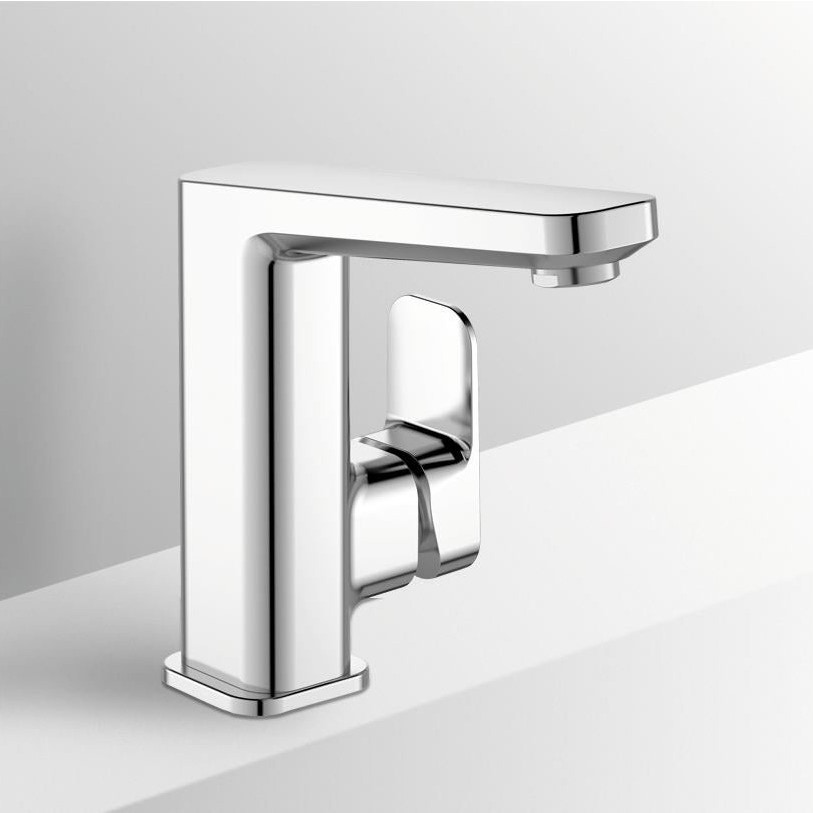 Immagine di Ideal Standard TONIC II miscelatore monocomando lavabo, con asta di comando scarico e piletta, con bocca di erogazione alta e fissa, finitura cromo A6332AA