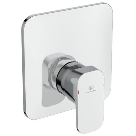 Immagine di Ideal Standard TONIC II miscelatore monocomando ad incasso per doccia, solo parti esterne, finitura cromo A6342AA