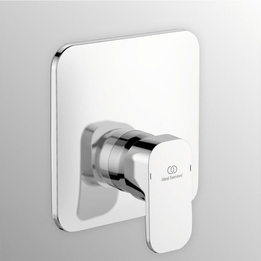 Immagine di Ideal Standard TONIC II miscelatore monocomando ad incasso per doccia, solo parti esterne, finitura cromo A6342AA