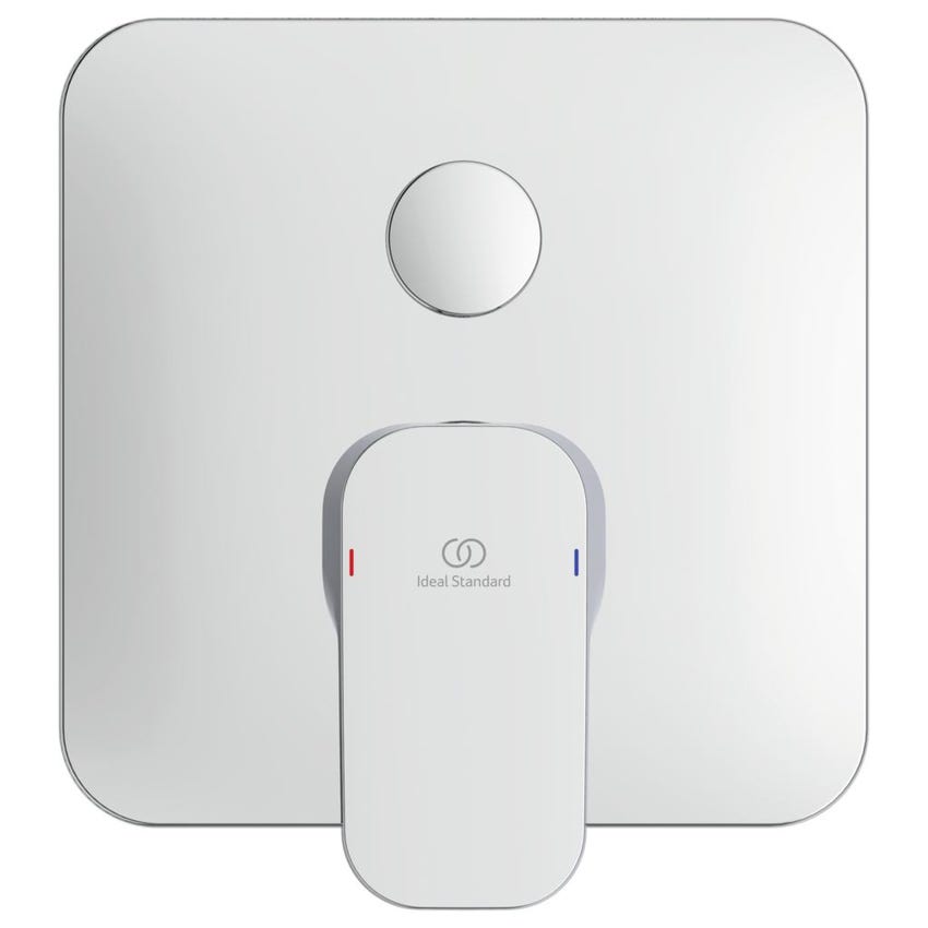 Immagine di Ideal Standard TONIC II miscelatore monocomando ad incasso per vasca/doccia, solo parti esterne, finitura cromo A6343AA
