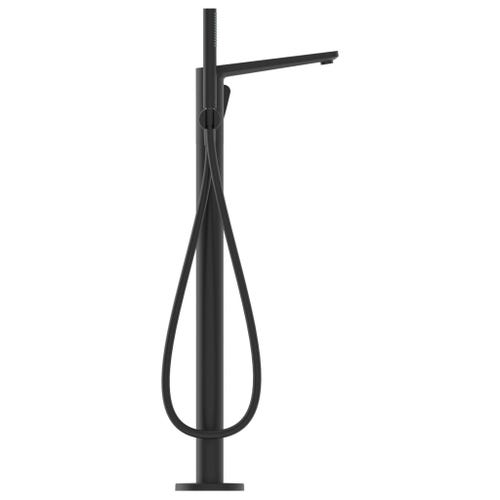 Immagine di Ideal Standard TONIC II gruppo miscelatore da appoggio per vasca centro stanza, colore nero finitura opaco A6347XG