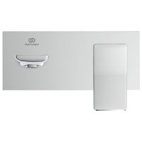 Immagine di Ideal Standard CONCA miscelatore monocomando lavabo P.18 cm per installazione a parete, finitura cromo A7371AA