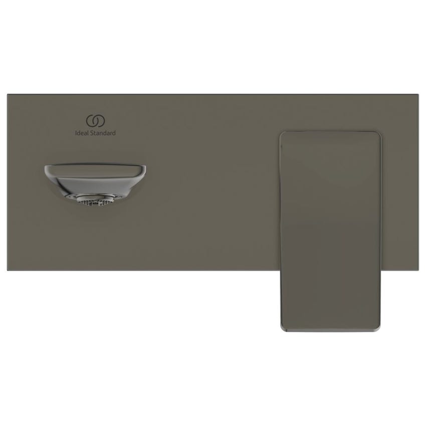 Immagine di Ideal Standard CONCA miscelatore monocomando lavabo P.18 cm per installazione a parete, finitura magnetic grey A7371A5