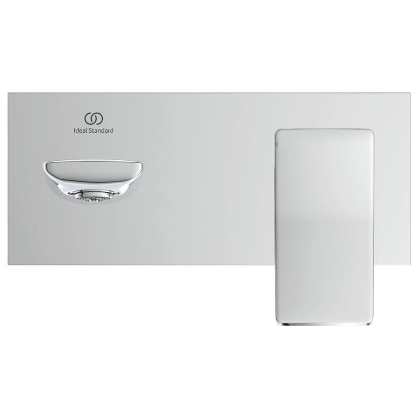 Immagine di Ideal Standard CONCA miscelatore monocomando lavabo P.23 cm per installazione a parete, finitura cromo A7372AA