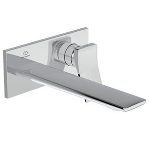 Immagine di Ideal Standard CONCA miscelatore monocomando lavabo P.23 cm per installazione a parete, finitura cromo A7372AA