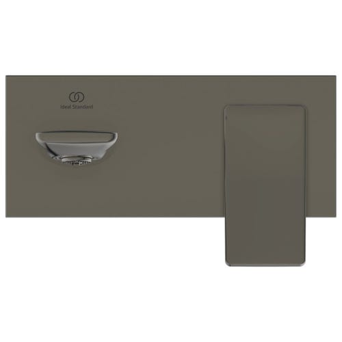 Immagine di Ideal Standard CONCA miscelatore monocomando lavabo P.23 cm per installazione a parete, finitura magnetic grey A7372A5
