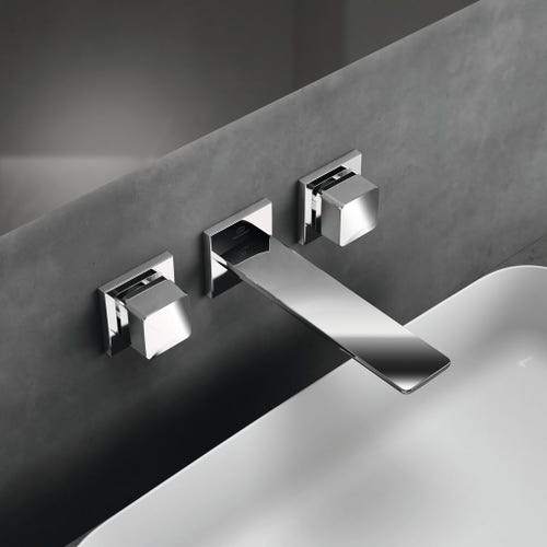 Immagine di Ideal Standard CONCA miscelatore a 3 fori ad incasso per lavabo, finitura cromo A7445AA