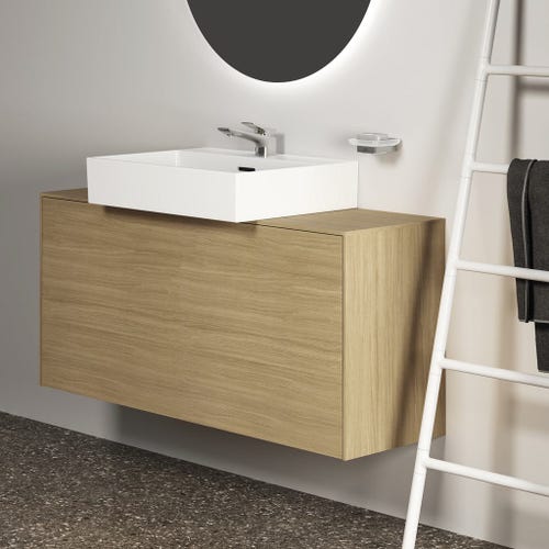 Immagine di Ideal Standard CONCA miscelatore monocomando lavabo, con scarico, finitura cromo BC753AA