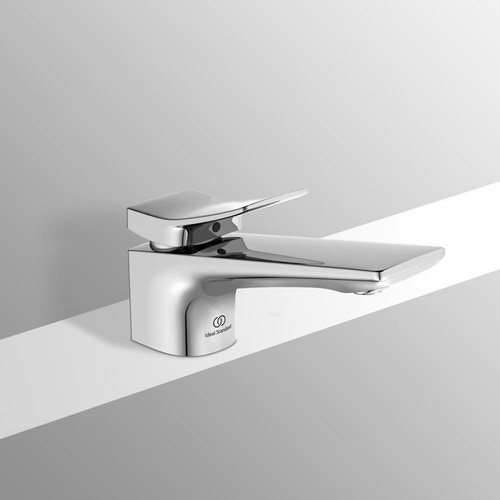 Immagine di Ideal Standard CONCA miscelatore monocomando lavabo, con scarico, finitura cromo BC753AA