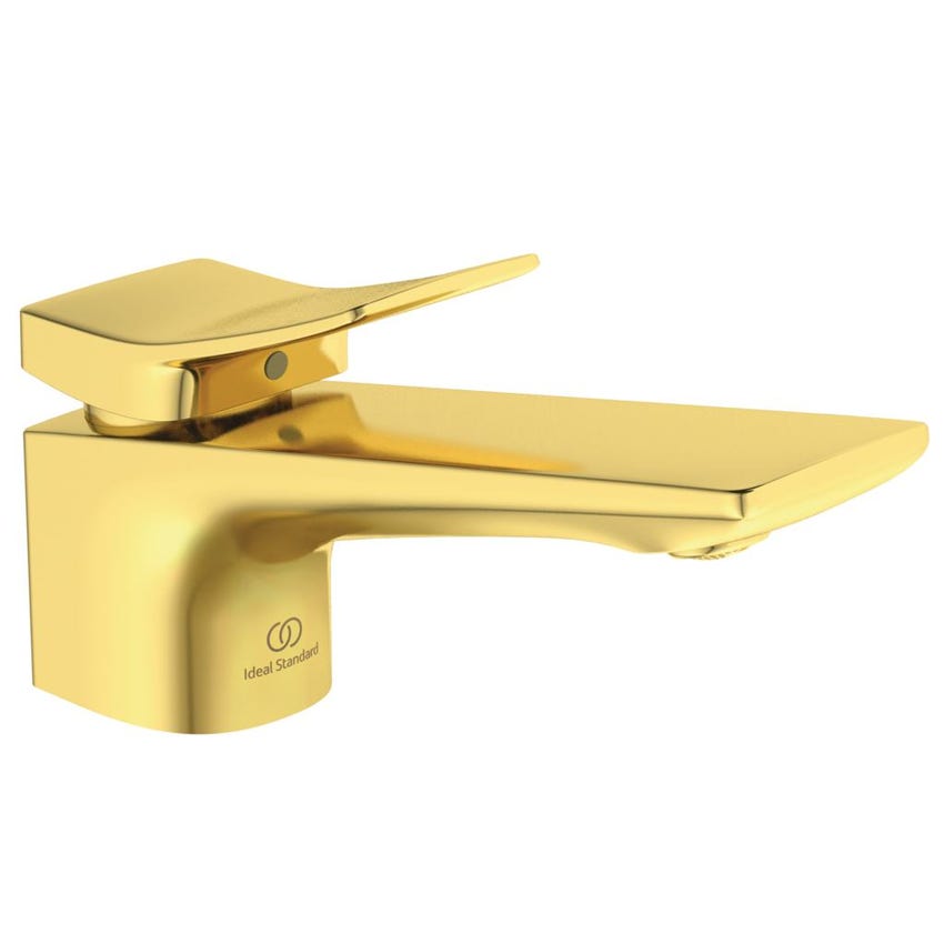 Immagine di Ideal Standard CONCA miscelatore monocomando lavabo, con scarico, finitura brushed gold BC753A2