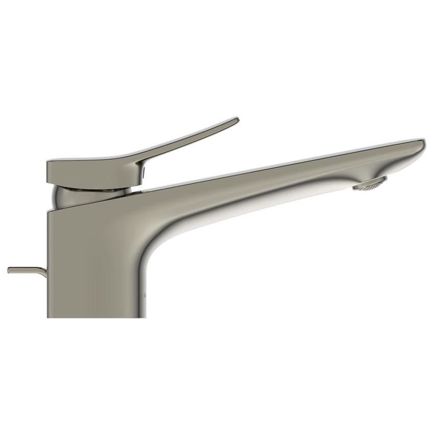 Immagine di Ideal Standard CONCA miscelatore monocomando lavabo, con scarico, finitura silver storm BC753GN