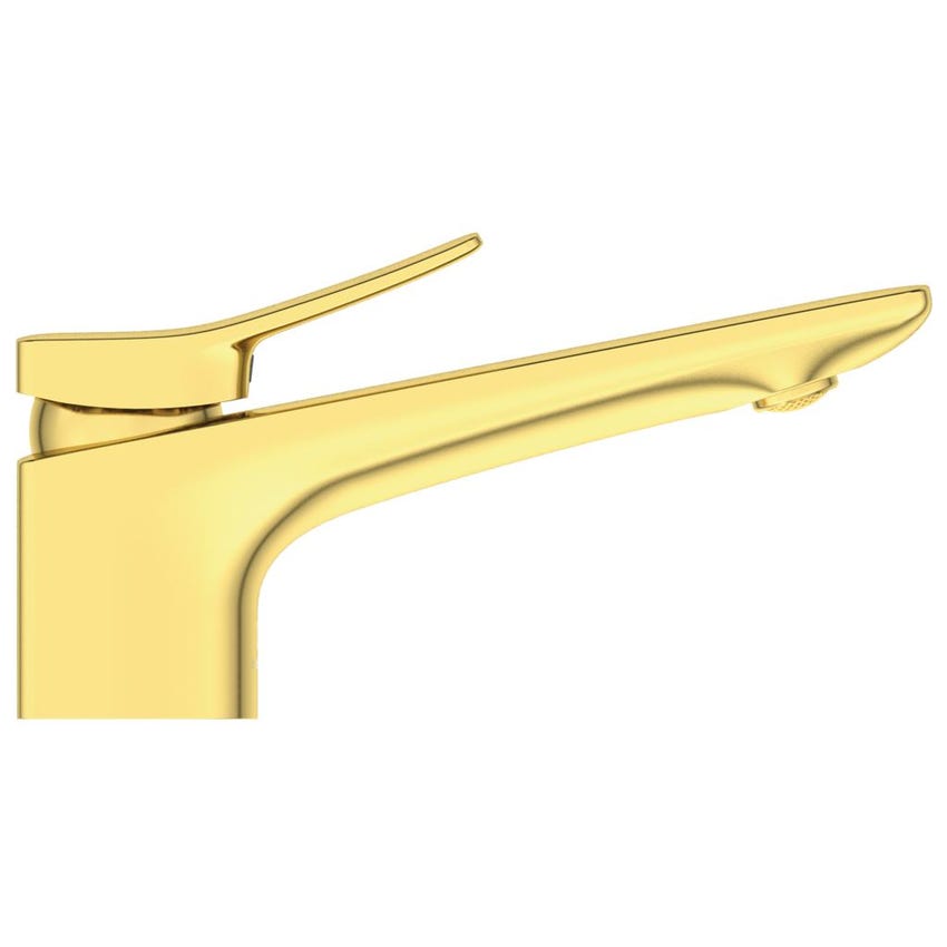Immagine di Ideal Standard CONCA miscelatore monocomando lavabo, senza scarico, finitura brushed gold BC754A2