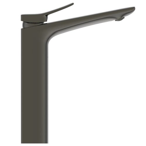 Immagine di Ideal Standard CONCA miscelatore monocomando da appoggio su piano per lavabo, senza scarico, finitura magnetic grey BC758A5