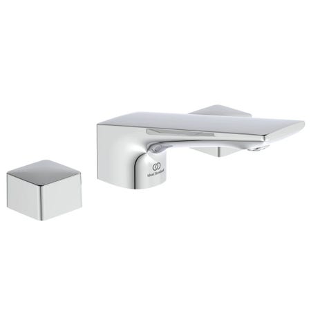 Immagine di Ideal Standard CONCA miscelatore a 3 fori per lavabo, con scarico, finitura cromo BC759AA