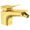 Immagine di Ideal Standard CONCA miscelatore monocomando bidet, con scarico, finitura brushed gold BC760A2