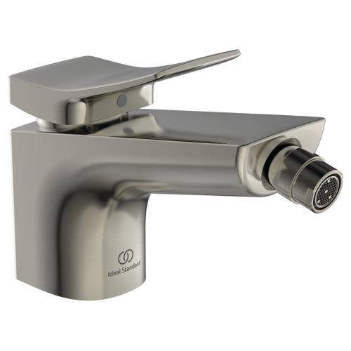 Immagine di Ideal Standard CONCA miscelatore monocomando bidet, con scarico, finitura silver storm BC760GN