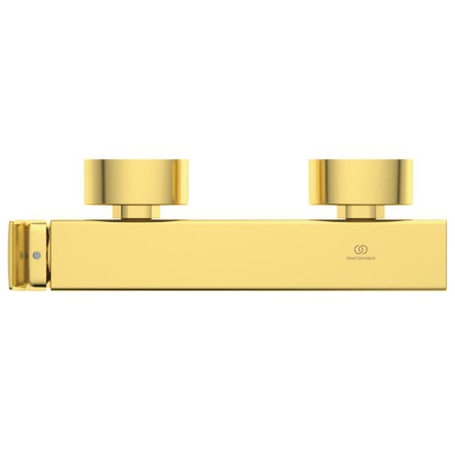 Immagine di Ideal Standard CONCA miscelatore monocomando esterno per doccia, finitura brushed gold BC761A2