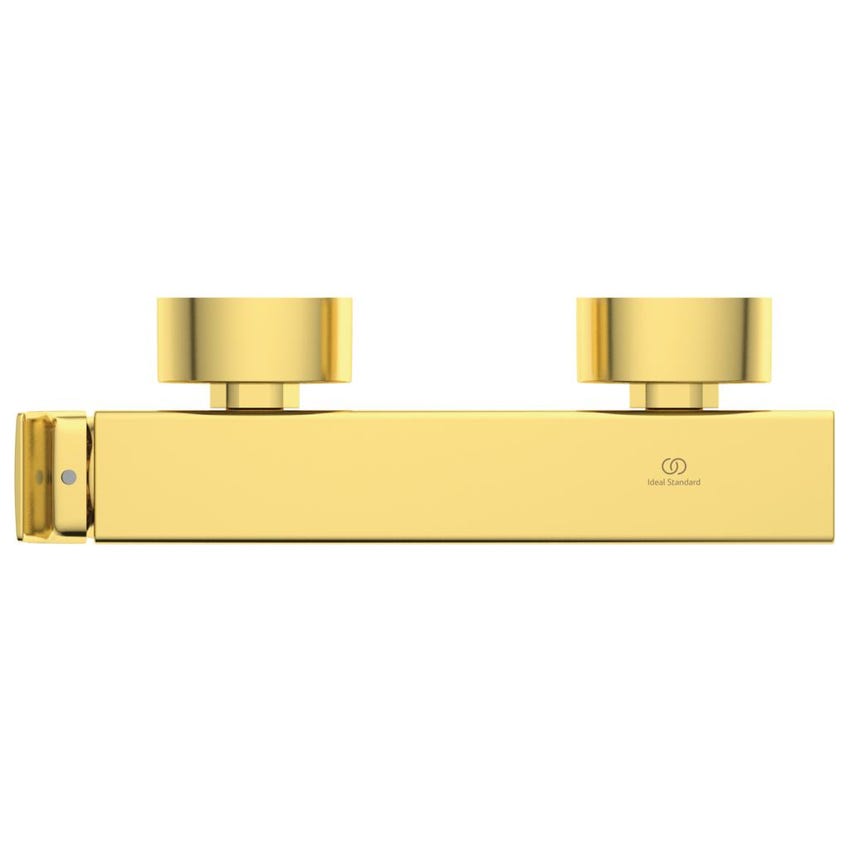 Immagine di Ideal Standard CONCA miscelatore monocomando esterno per doccia, finitura brushed gold BC761A2