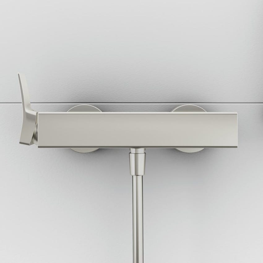 Immagine di Ideal Standard CONCA miscelatore monocomando esterno per doccia, finitura silver storm BC761GN