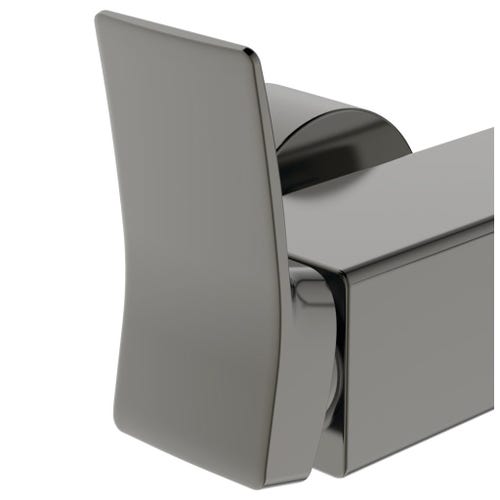 Immagine di Ideal Standard CONCA miscelatore monocomando esterno per vasca/doccia, con doccetta 1 funzione, supporto fisso e flessibile 160 cm, finitura magnetic grey BC763A5