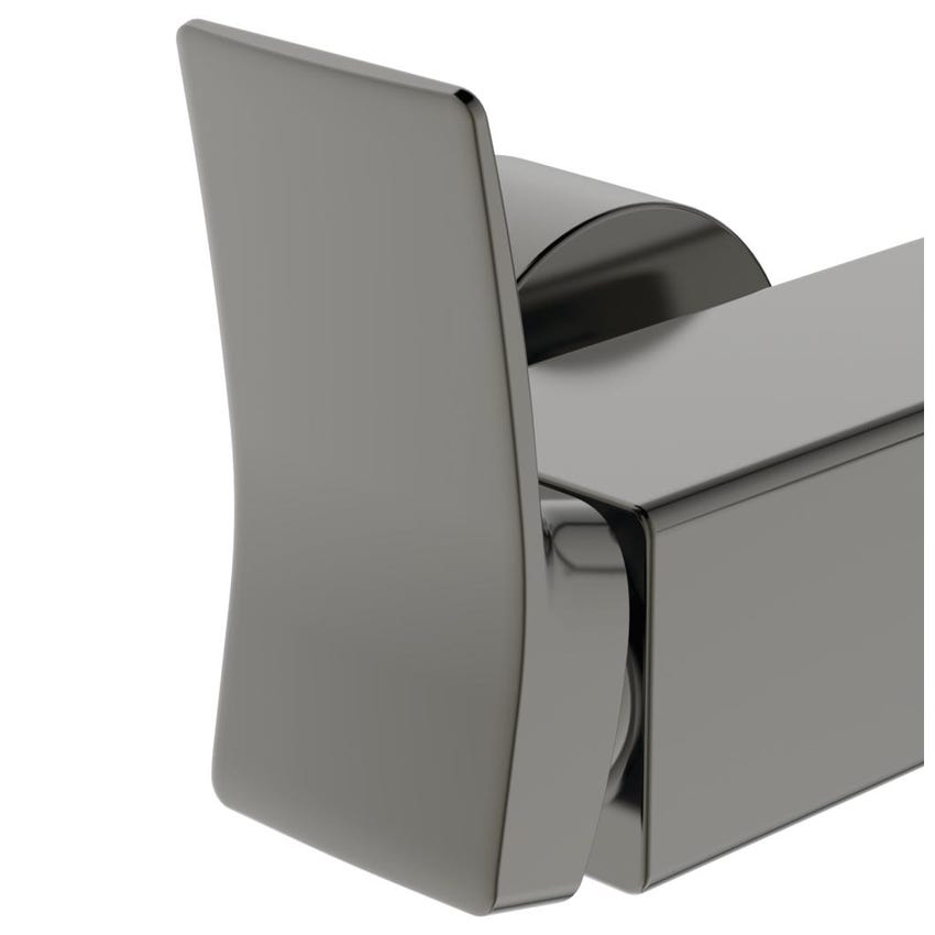 Immagine di Ideal Standard CONCA miscelatore monocomando esterno per vasca/doccia, con doccetta 1 funzione, supporto fisso e flessibile 160 cm, finitura magnetic grey BC763A5