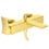 Immagine di Ideal Standard CONCA miscelatore monocomando esterno per vasca/doccia, con doccetta 1 funzione, supporto fisso e flessibile 160 cm, finitura brushed gold BC763A2