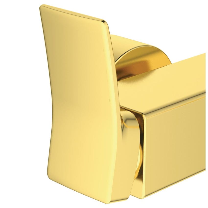 Immagine di Ideal Standard CONCA miscelatore monocomando esterno per vasca/doccia, con doccetta 1 funzione, supporto fisso e flessibile 160 cm, finitura brushed gold BC763A2