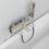 Immagine di Ideal Standard CONCA miscelatore monocomando esterno per vasca/doccia, con doccetta 1 funzione, supporto fisso e flessibile 160 cm, finitura silver storm BC763GN