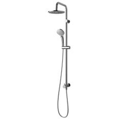 Ideal Standard A7701AA CERATHERM T25 colonna doccia con termostatico  esterno, con deviatore, supporto doccetta, doccetta Idealrain, soffione  rotondo Ø 20 cm e tubo flessibile 150 cm, finitura cromo