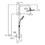 Immagine di Ideal Standard IDEALRAIN DUO colonna doccia, senza miscelatore, con deviatore a due vie, doccetta Ø 10 cm, soffione Ø 20 cm, finitura cromo A5689AA