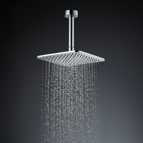 Immagine di Ideal Standard IDEALRAIN CUBE soffione doccia quadrato 20 cm, effetto pioggia, ultrasottile, finitura cromo B0024AA